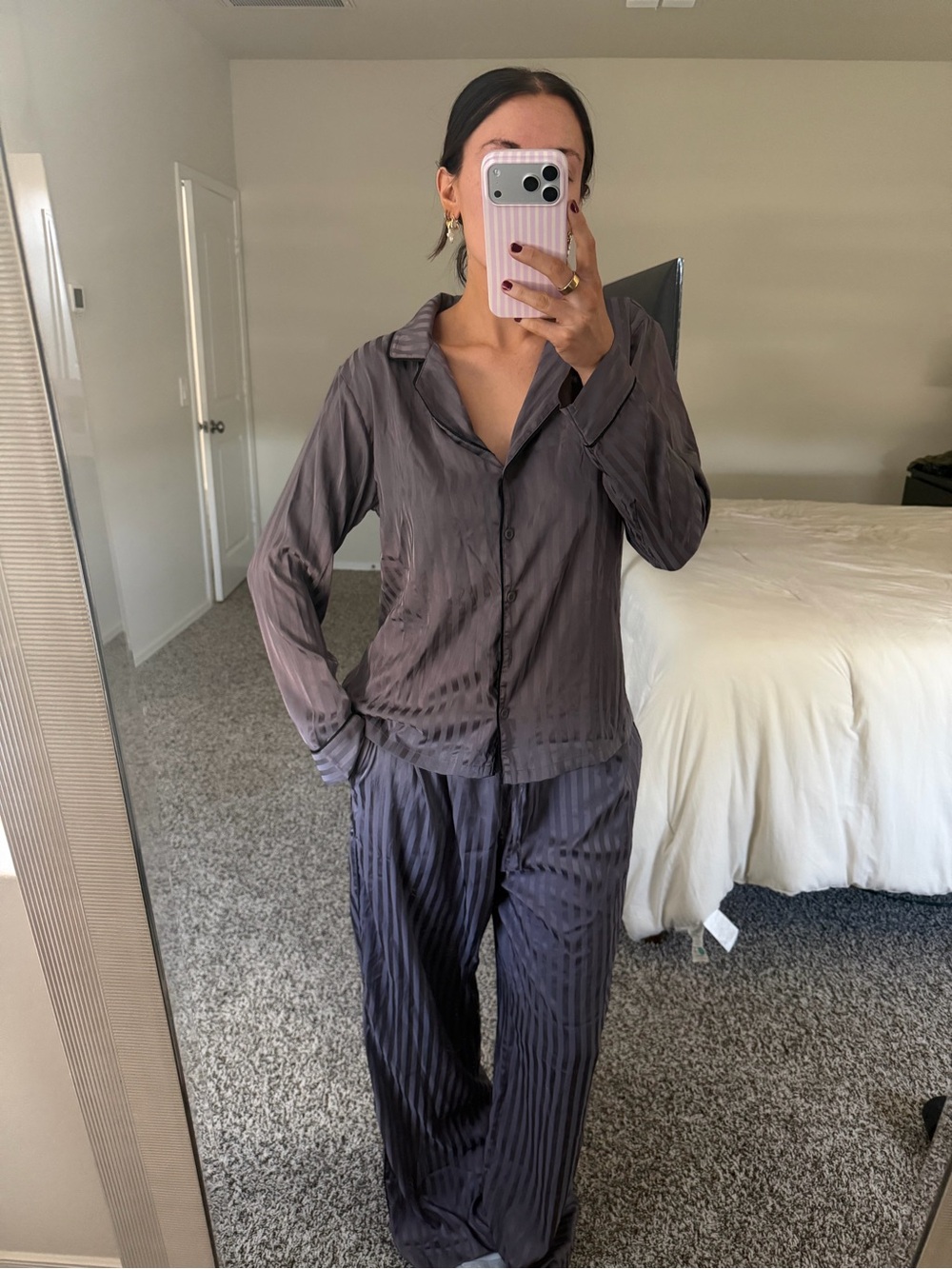 Auden purple striped pajama set